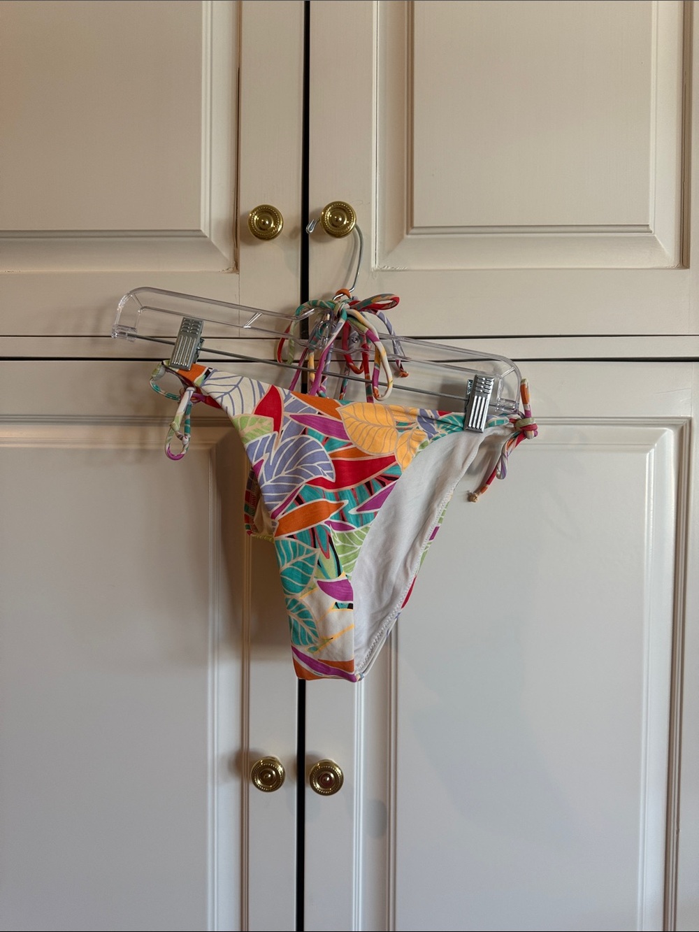 Rip Curl Kids Tropical Tie-Side Bikini Bottom - Red, Yellow, Green, Purple